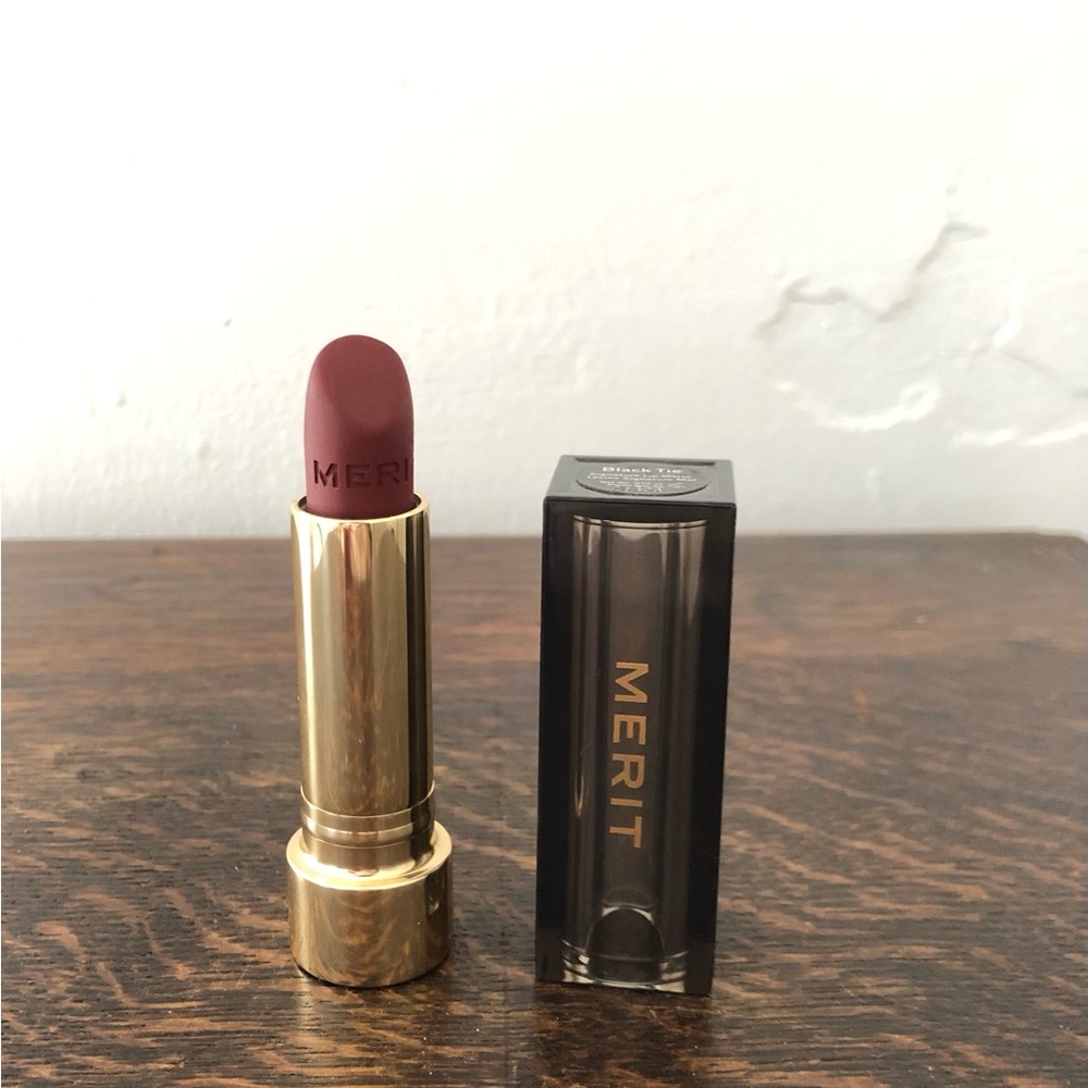 Merit Signature Lip Matte Lipstick in Black Tie